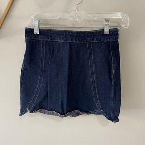 Pacsun dark wash denim mini skirt size 24